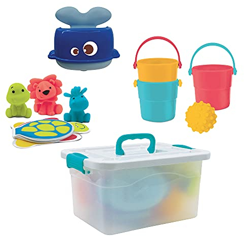 Ludi- Valise de Salle de Bain 10 mois + 40062, Multicolore, 1 Unité (Lot de 1)
