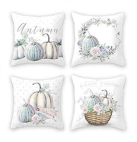 Kissenbezug, 4 PCS Geometrische Muster Kissenhüllen, 40x40 CM, Quadratischer Dekorativer Kissenbezug, Kissenbezug für Wohnzimmer für Zuhause Sofa Couch Schlafzimmer Auto Garten Gartenmöbel (A)