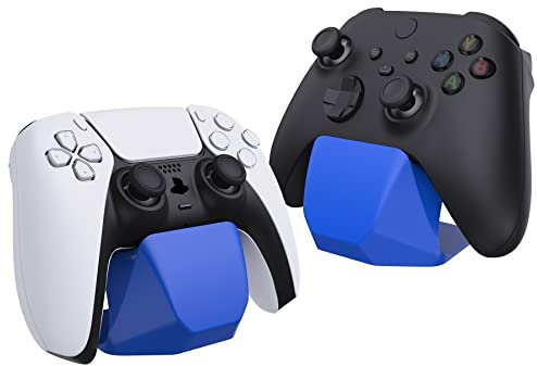 PlayVital Supporto Controller per ps5,Porta Joystick per ps4,Stand Base per Xbox Series/One X S,Gaming Accessori da Tavolo per Nintendo Switch Pro Joypad-Blu