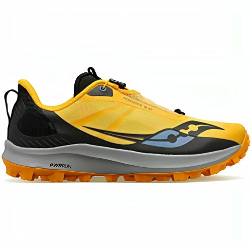 Saucony Damen Peregrine 12 St Traillaufschuh, Gold/Schwarz, 40.5 EU
