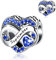 BIZK Damen September Unendlichkeit Geburtsstein Charm Anhänger für Armband 925 Sterling Silber Geburtsstein Charms Beads 12 Monate Geburtstag Geschenk für Freundin Frauen (September)