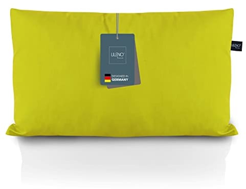 LILENO HOME 2er Set Kissenbezug 30x50 cm [Grün] - super weiche Kissenhülle [ohne Füllkissen] - Kissenbezug mit Reißverschluss für Drinnen & Draußen Kissen - Capri