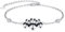 KINGWHYTE Panda Armband 925 Sterling Silber Tier Armband Verstellbares Drei Pandas Armband Schmuck Geschenke für Frauen