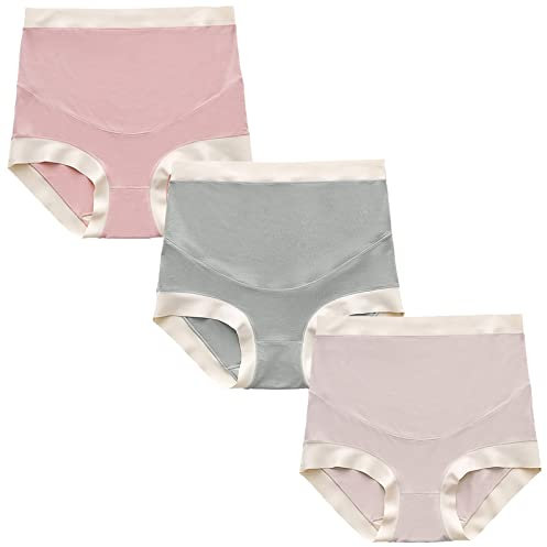 FEOYA Enceinte Maternité Taille Haute Slips Culotte Femme Endormie Soutien Abdominal Ceinture De Maternité Sous-Vêtements