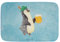 Mr. & Mrs. Panda Badvorleger Pinguin Bier - Geschenk, Duschmatte, Feierabend, Badematte, Badteppiche, Badgarnitur, Oktoberfest, Badteppich, Pinguine,