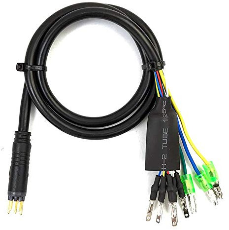 Oikabio 1 x 60 cm E-Bike 9 Pin Motor Convert Extension Cable to Water Connector for Front Rear Wheel Hub Motors