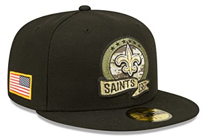 New Era New Orleans Saints NFL Salute to Service 2022 Black 59Fifty Basecap - 8-64cm (XXL)