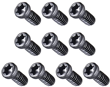QUARKZMAN 10 Stück M2.5 x 6mm Torx Schrauben Kohlenstoffstahl Güteklasse 12,9 für Verschiedene Mechanische Geräte [Schwarz]