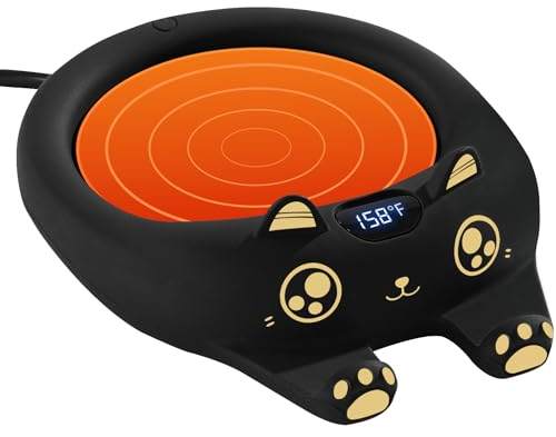 PUSEE Coffee Mug Warmer Auto Shut Off, 3 Temp Coffee Warmer for Desk, Candle Warmer Plate Safely Melt The Candle Releases Scents,Enjoy Your Warm Coffee Tea,Coffee Gifts for Women Men