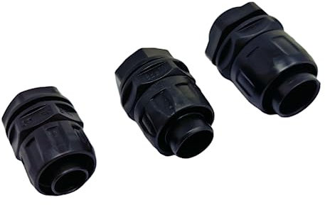 Swivel Fitting Nylon Conduit Glands with Locking Nut for Flexible Conduit Tubing Waterproof-IP68 (Pack of 10-20mm)