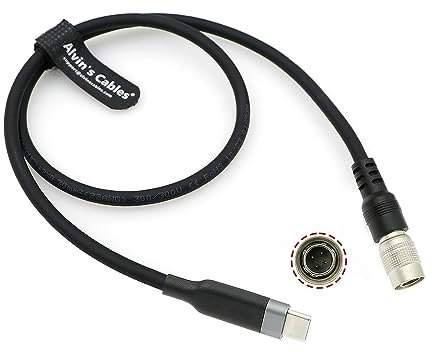 Alvin's Cables PD USB C Type-C to Hirose 4 Pin Male Power Cable for Zoom F4 F8 F8N Audio Recorder, Sound Devices 688 644 633 60CM/23.6 inches