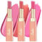 Oulac Moisture Shine Lipstick Set - Pink & Peach Lipstick, Tinted Lip Balm for Dry Lips | Juicy Finish, 90% Essential Oils, Vegan, Cruelty-Free & Gluten-Free (04/06/07)