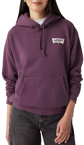 Levi's Damen Graphic Everyday Hoodie Kapuzenpullover, Polka DOT Shine BW Plum Perfect, XS