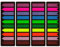 BOUMVID Haftstreifen 800 Stück, Klebezettel, Pfeilflaggen-Tabs selbstklebend, Haftnotizen zum Markieren und Hervorheben von Seiten, Schreibbar, Repositionierbar, 3 Designs 10 Farben Transparent