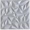 3D Paneele, Polystyrol Paneele, Deckenpaneele, 3D Wandpaneele, Dekoren, Decken - Mirror Wandverkleidung, 3mm dick - 50x50cm / ‎‎3m² - 12 Stück (Hellgrau 02)