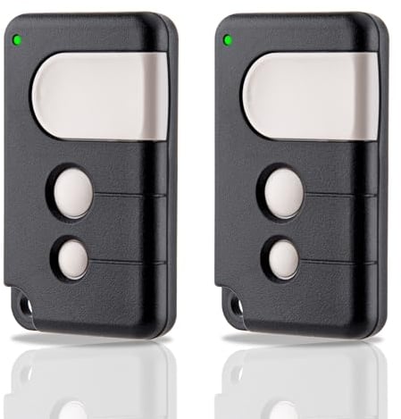 2 Télécommande d'ouverture de Porte de Garage Compatible avec Chamberlain MotorLift LiftMaster TX4RUNI,TX2REV,84335EML,84333E,94333E,4335EML 433,92MHz télécommandes pour MotorLift 500, 700, 1000.
