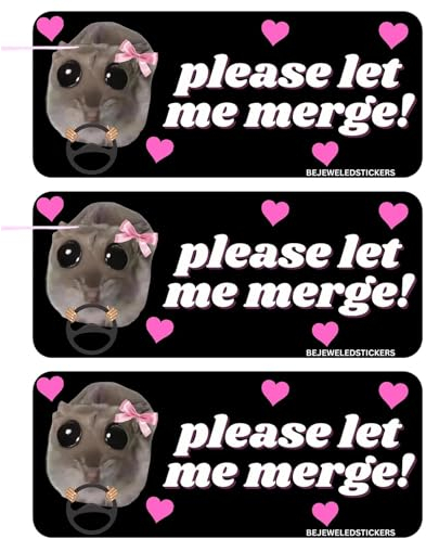 Sad Hamster Meme Bumper Stickers | Sad Hamster Driving Sticker,Funny Hamster Big Eyes Decal,2024 Sad Hamster New Student Driver Signs For Car Exterior Accessories