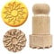 OLYCRAFT Holzstempel 2.5 cm Runder Stempel Mit Sonnenmotiv Holzstempel Für Ton Runder Holzstempel Kleiner Ministempel Für Die Kartenherstellung DIY-Bastelbriefe Und Bastelarbeiten Scrapbooking