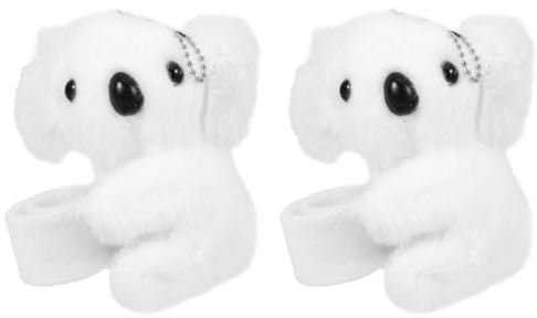 Amosfun 2 Teiliges Armband Mit Koala Stofftier Schnapparmbändern Große Plüsch Schnapparmbänder Cartoon Schlagarmbänder Stofftiere Schlagarmbänder Tier Schlagarmbänder Tiere Motto