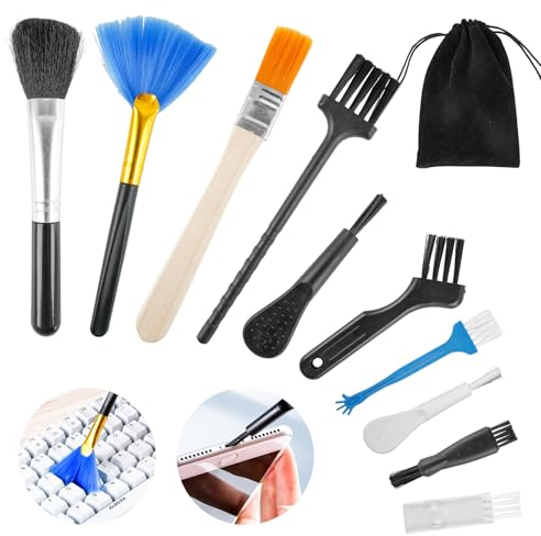 Tastatur Reinigungsset, Keyboard Cleaning Kit Cleaner, Pc Handy Reinigungsset, Laptop Reinigungsset, 1 StüCk Flanelltasche, für LeitfäHigen Boden, Leiterplatte, Motherboards