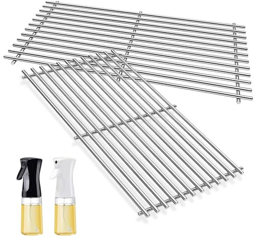 KEESHA Spirit E 210 Grillroste für Weber Spirit I & II 200 Serie E/S 210, E/S 220 mit Frontsteuerung, Ersatzteile für 7637, 7,02 mm Premium Solid Food Grade 304 Edelstahl Grillroste