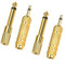 4pcs Headphone Adapter - 6.35mm Male to 3.5mm Female Audio Stereo Plug Adapter