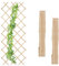 Relaxdays Rankgitter ausziehbar, 3er Set, 180x90 cm, Holz, Rankhilfe Kletterpflanzen, Holzgitter Wand, Spalier, Natur