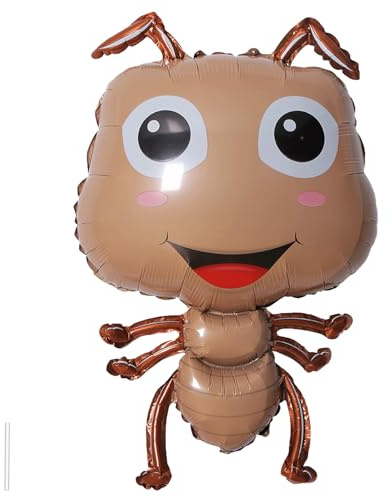 Gleemix XXL Braun Ameisen Folienballon 3D Insekten Luftballon Tiere Ballons | 3D XXL Ameisen Folienballon, Braun Ameise Aufblasbare Tiere, Ameisen Gift Helium Ballons, Kindergeburtstag Party Geburtstag