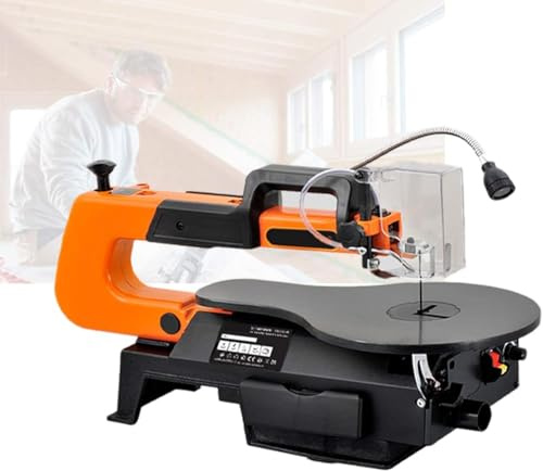 ZMJGLL Electric Scroll Saw 120W - Adjustable, with Pin & Pinless Blades 50mm Cutting Thickness - Perfect for Wood Projects