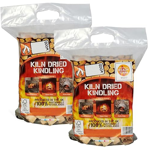 2-3kg Ready To Burn Dried Firewood | Kindling Net Easy To Light For Open Fires