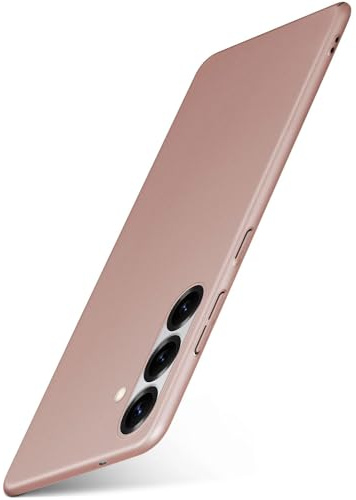 moex für Samsung Galaxy S25 FE Hülle Ultra Dünn, Schutzhülle mit erhöhtem Kameraschutz, Slim Cover Hardcase Backcover, Dünnste Handyhülle Minimalistisch Alpha Case, Rosegold