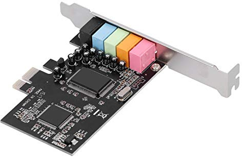 Generic PCI-E 5.1-Soundkarte CMI8738 Chip-Stereo-Audiokarte für PC 7, Front-/Hinten-/Surround-Sound für Heimkino, 24-Bit-48-kHz-Abtastrate, [1] für Große 3D-Spiele, [] DLS-Soundbibliothekstechnologie
