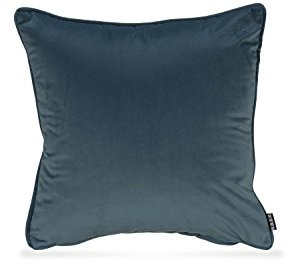 H.O.C.K. Nobile Samt Kissen inkl. Füllung Kuschelkissen Sofakissen Couchkissen (deep-Sky-Blue 016, 50 x 50 cm)