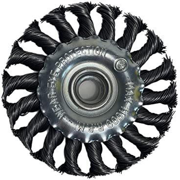 24x Scheibenbürsten Zopfbürsten 125mm gezopf Bürsten Drahtbürsten