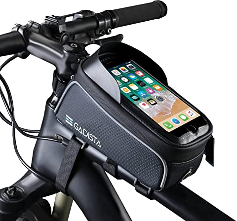 GADISTA France, Sacoche Velo Cadre Etanche pour Telephone Tactile 6.8 VTT, Cadeau Homme Noel, Accessoire Velo Indispensable