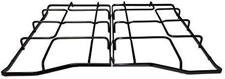 Rex Zanussi Aeg Electrolux - Kit 2 griglie 460 x 272 mm. in ferro smaltato lucido nero per cucina piano cottura a gas - 3546139084-3546139076 - P4472/KIT