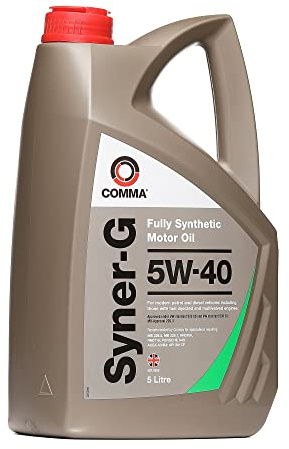 COMMA Motoröl 5W-40 Syner-G Synthetiköl Motor Öl ACEA A3/B3 ACEA A3/B4 API SN API CF 5L Kompatibel mit VW Golf 7 Schrägheck 5G1, BQ1, BE1, BE2 Golf 4 Schrägheck 1J1 Golf 6 5K1 Golf 5 Schrägheck 1K1