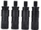 VGEBY Angelrute Bissanzeiger Rutenhalter,4pcs Angeln Karpfenangeln Alarme und Rod Pod Bank Sticks Zubehör Männlich Schnellanschluss Gartenschlauchfittings