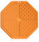 Koomiao Hund Leck Matte mit Saugnäpfen 1 Stück Leckmatte Hund,Schleckmatte Hund,Lick Pad Hund,Slow Feeder Schleckmatte für Hund Baden, Fellpflege & Trainieren (Orange)