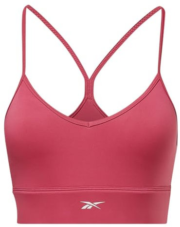 Reebok Workout Ready Tri Back Padded Reggiseno Sportivo, Opaco, Semi Proud Pink, S Donna