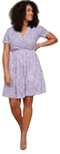 Trendyol Mini A-Line Regular Plus Size Dress Vestido, Lila, 4XL para Mujer