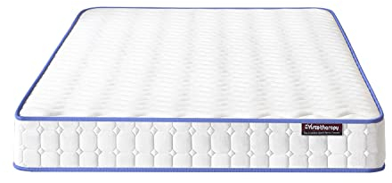 Visco Therapy Cool Blue Comfort 1000 Pocket Spring Mattress with Cool Blue Memory Foam Top Layer, 3D Knit Fabric Cover, Pressure Relief, 20cm Deep, Regular Feel (5FT King)