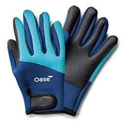 Oase Neopren Teichhandschuhe - für Arbeiten an Pflanzen und Teichtechnik, zuverlässiger Schutz gegen kalte und nasse Hände, passgenaue Damen- und Herrengrößen