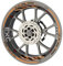 KTM EXC Premium Qualität Felgenrandaufkleber für Motorrad KTM EXC (Aufkleber für 2 Felgen) (Orange)