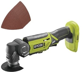 Pack RYOBI - Multitool R18MT-0-18V OnePlus sans batterie ni chargeur - Kit 10 triangles abrasifs RAK10MT