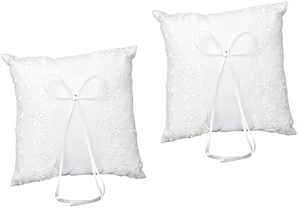 Gadpiparty Lot De 2 Coussins Élégants en Pétales De Rose 20 X 20 Cm pour Cérémonie De Mariage