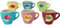 Set 6 Tazzine da caffè in Ceramica Colorate Personalizzate Con Nomi Particolari Colori Assortiti Idea Regalo Originale Natale Compleanno Cucina Prima Colazione Mattina Arredo Casa Tavola