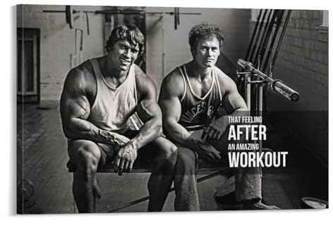 Arnold Schwarzenegger Poster Gym Motivierende Zitate Bodybuilding (58) Wandkunst Poster Drucke Wohnkultur Bild Leinwand Gemälde Poster 60 x 90 cm