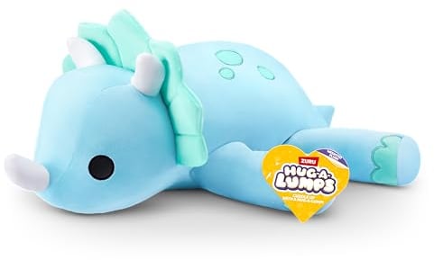 Hug-A-Lumps Dino (Delilah), Kuscheliges weiches beruhigendes Plüschspielzeug, Gewichtsplüschspielzeug 1,5 kg (35 cm), (Dino)
