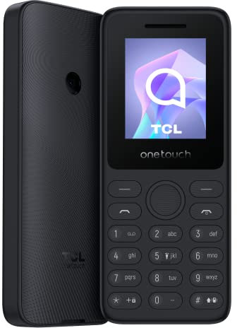 TCL Onetouch 4021 - User-Friendly Mobile Phone, 4.6 cm (1.8 inch) 2G Display, Rear Camera, 4 MB RAM, 4 MB ROM, 1030 mAh Battery, Bluetooth, Dual SIM, 3.5 mm Audio Port, Torch Radio (Grey) (Renewed)